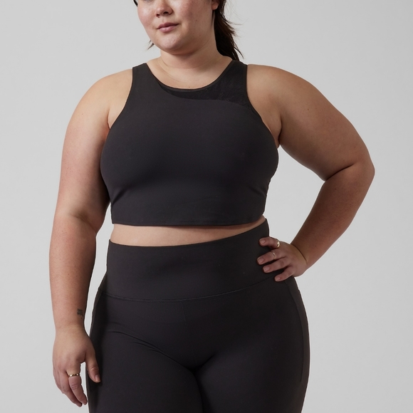 Athleta Black Conscious Lace Crop D -DD+ - Picture 3 of 6